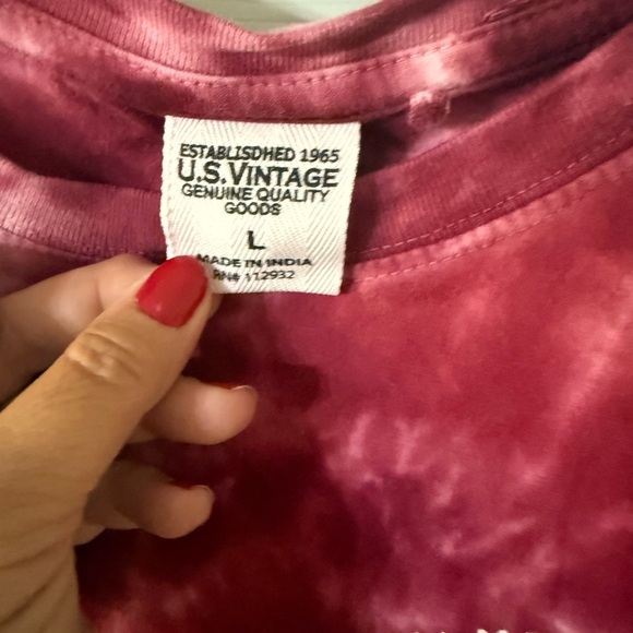 Red Tie-Dye Graphic T-Shirt - Picture 2 of 3